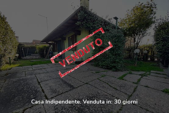 Casa indipendente, venduta in 30 giorni